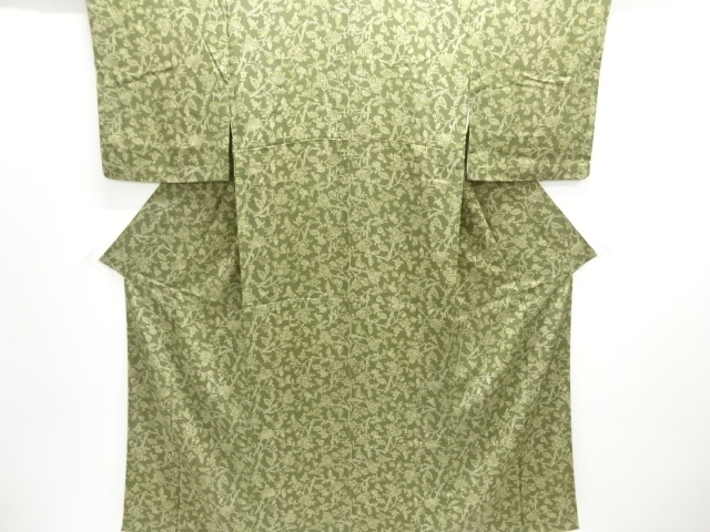 唐花模様小紋着物